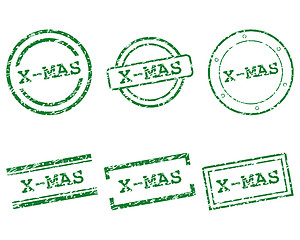 Image showing X-mas stamps