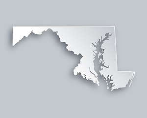 Image showing Map of Maryland