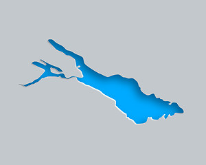 Image showing Map of Lake Constance