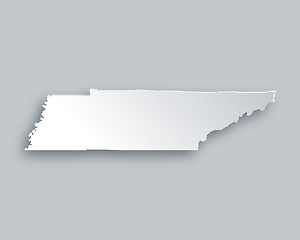Image showing Map of Tennessee