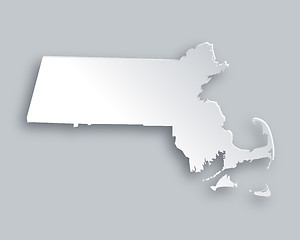 Image showing Map of Massachusetts