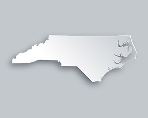 Image showing Map of North Carolina