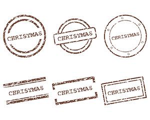 Image showing Christmas stamps