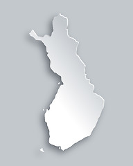 Image showing Map of Finland