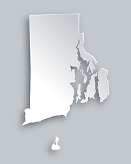 Image showing Map of Rhode Island