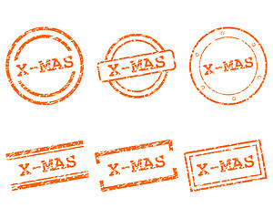 Image showing X-mas stamps