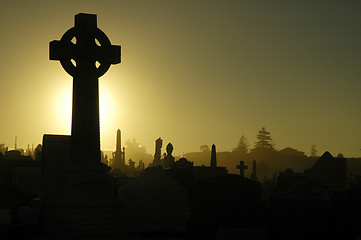 Image showing cemetery cross