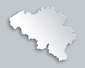 Image showing Map of Belgium