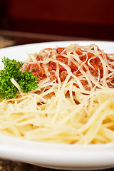 Image showing pasta with meat