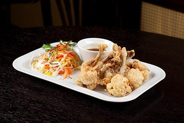 Image showing Fried chicken wings