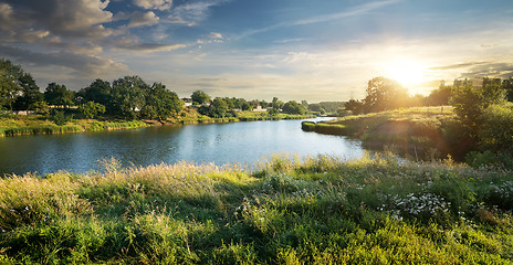 Image showing Blue river