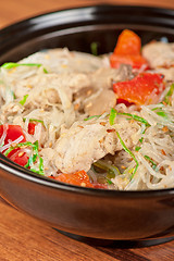 Image showing noodles with chicken