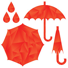 Image showing umbrella set