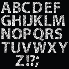 Image showing crystal alphabet