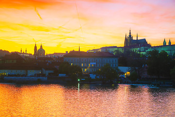Image showing Old Prague cityscape overview