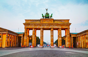 Image showing Brandenburg gate in Berlin, Germany