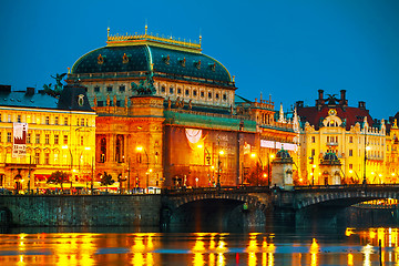 Image showing The National Theatre (Narodni divadlo) in Prague