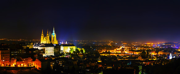 Image showing Panoramic overview of Prague