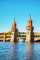 Image showing Oberbaum bridge in Berlin