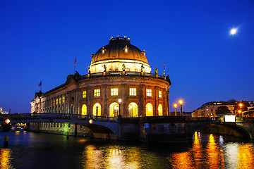 Image showing Bode museum in Berlin at night