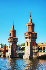 Image showing Oberbaum bridge in Berlin