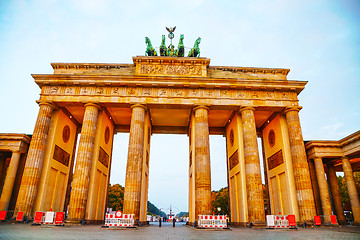 Image showing Brandenburg gate in Berlin, Germany