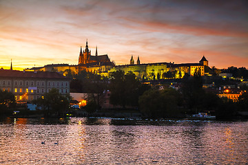 Image showing Old Prague cityscape overview