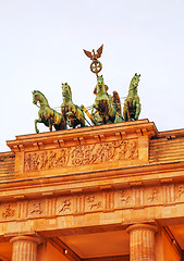 Image showing Brandenburg gate in Berlin, Germany