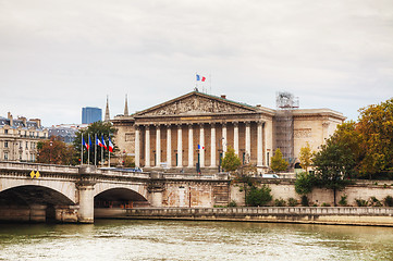 Image showing National Assembly building in Paris