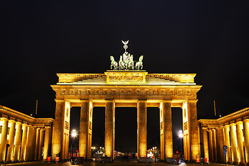 Image showing Brandenburg gate in Berlin, Germany