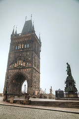Image showing The Old Town tower of Charles bridge