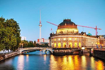 Image showing Berlin cityscape early in the evening