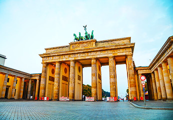 Image showing Brandenburg gate in Berlin, Germany