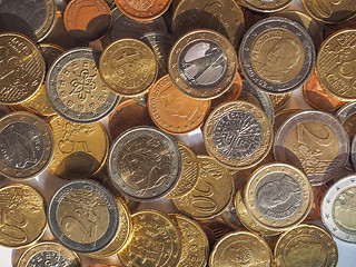 Image showing Euro coins