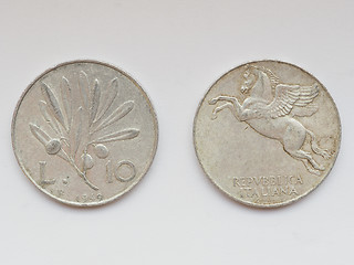 Image showing Old Italian coins
