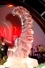Image showing Ice sculpture of shrimp