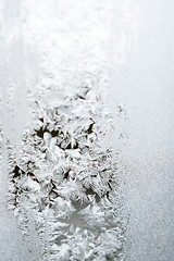 Image showing Hoarfrost on window