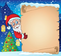 Image showing Winter parchment Christmas theme 1