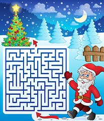 Image showing Maze 3 with walking Santa Claus