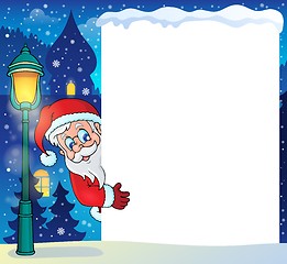 Image showing Frame with Santa Claus theme 5
