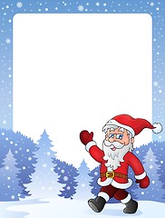 Image showing Frame with Santa Claus theme 2