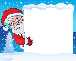 Image showing Frame with Santa Claus theme 4