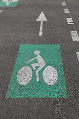 Image showing Bike lane