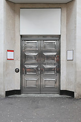 Image showing Silver door