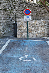 Image showing Disabled parking