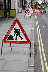 Image showing Road works