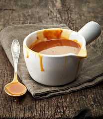 Image showing melted caramel sauce