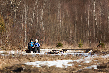 Image showing Winter children