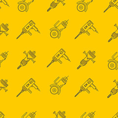 Image showing Yellow vector background for construction tools