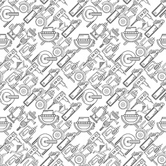 Image showing Seamless vector background for construction tools